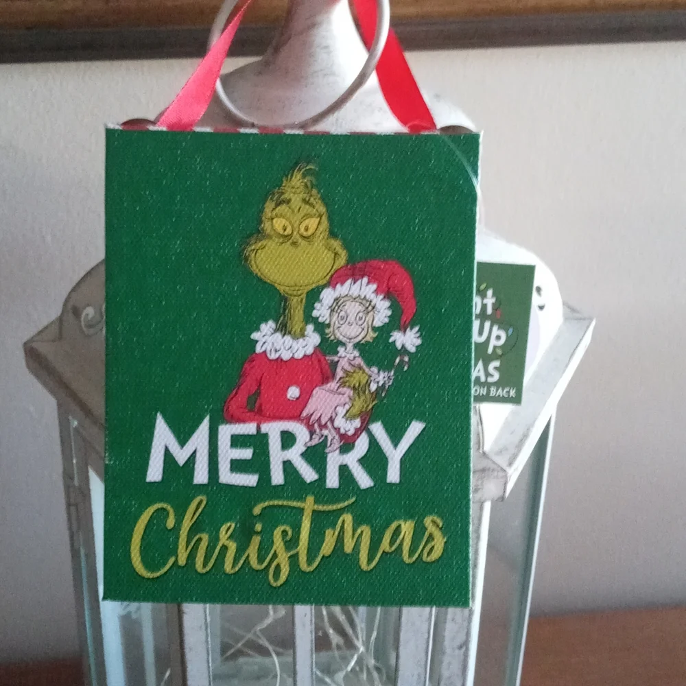 Grinch and Cindy Lou Whoo Light Up Ornament